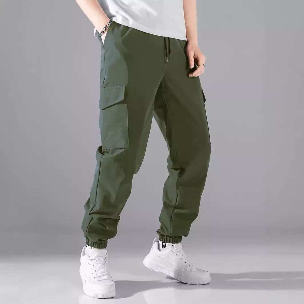 Herren Cargo-Jogginghose mit elastischem Bund und vielseitigen Taschen Echoarchiv