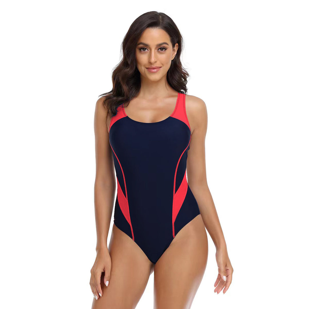 Damen Sportlicher Einteiler Badeanzug mit ergonomischem Schnitt Echo Archiv