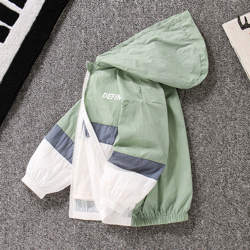 Unisex nan leichte winddichte Kapuzenjacke mit Reißverschluss und elastischen Bündchen  Echo Archiv