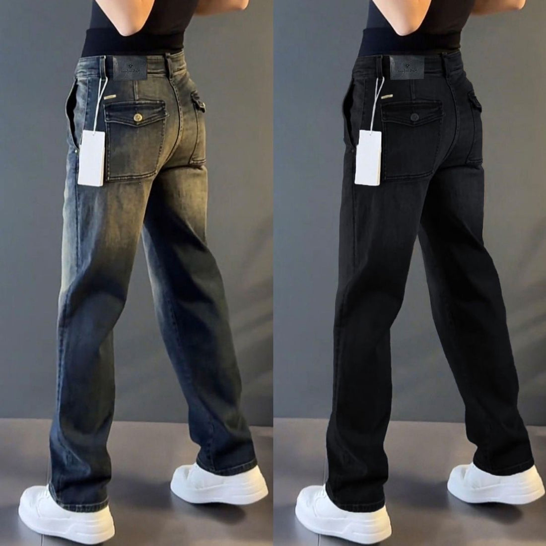Damen Modische Hohe Taille Jeans Echo Archiv