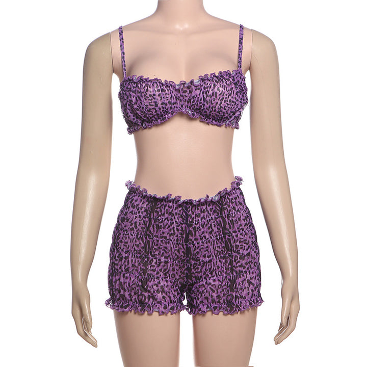 Damen modisches Tiermuster-Bikini-Set Echo Archiv