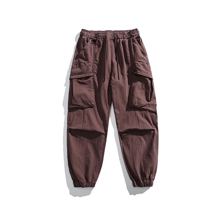 Herren Utility-Cargo-Hose mit elastischem Bund, Multifach-Taschen und Gummbündchen Echo Archiv