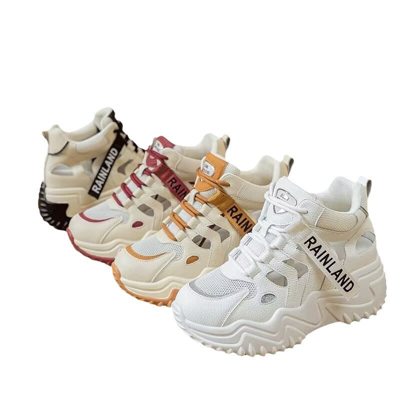 Damen Sportliche Hochschaft Sneaker mit strapazierfähiger Sohle Echo Archiv