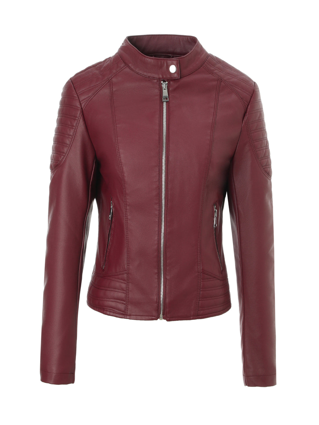 Damen Modische Kunstlederjacke – Célinea