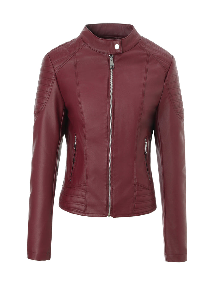 Damen Modische Kunstlederjacke Echo Archiv