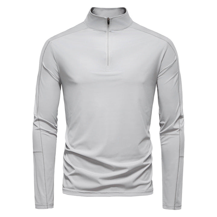 Herren Funktionsshirt mit kurzem Reißverschluss und trockenem Komfort Echoarchiv