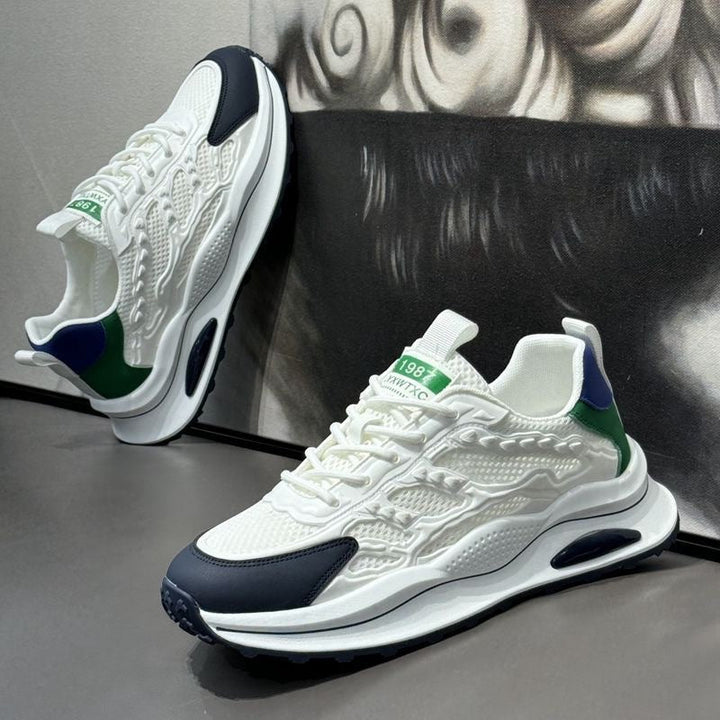 Damen Sportliche Air-Cushion Sneakers mit atmungsaktiver Mesh-Oberfläche Echo Archiv