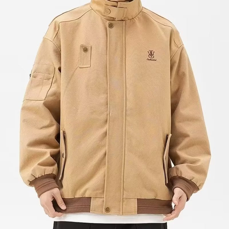 Herren robuste Arbeitsjacke mit multifunktionalen Taschen und elastischen Bündchen Echoarchiv