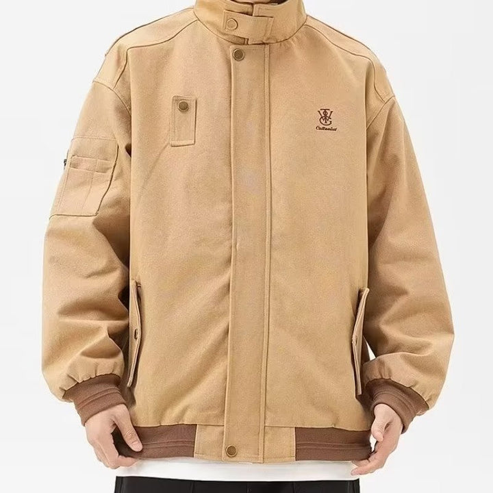 Herren robuste Arbeitsjacke mit multifunktionalen Taschen und elastischen Bündchen Echoarchiv