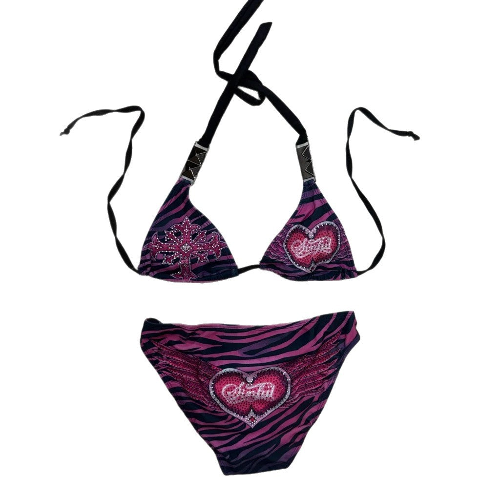 Damen Triangel-Bikini mit Verzierungen Echo Archiv