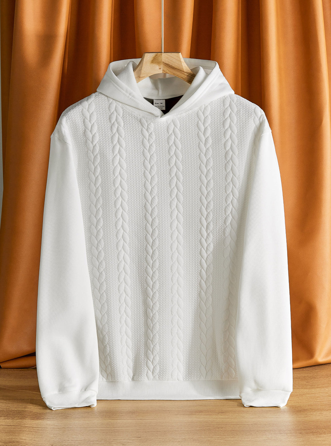 Herren eleganter Kapuzenpullover mit strukturiertem Design Echoarchiv