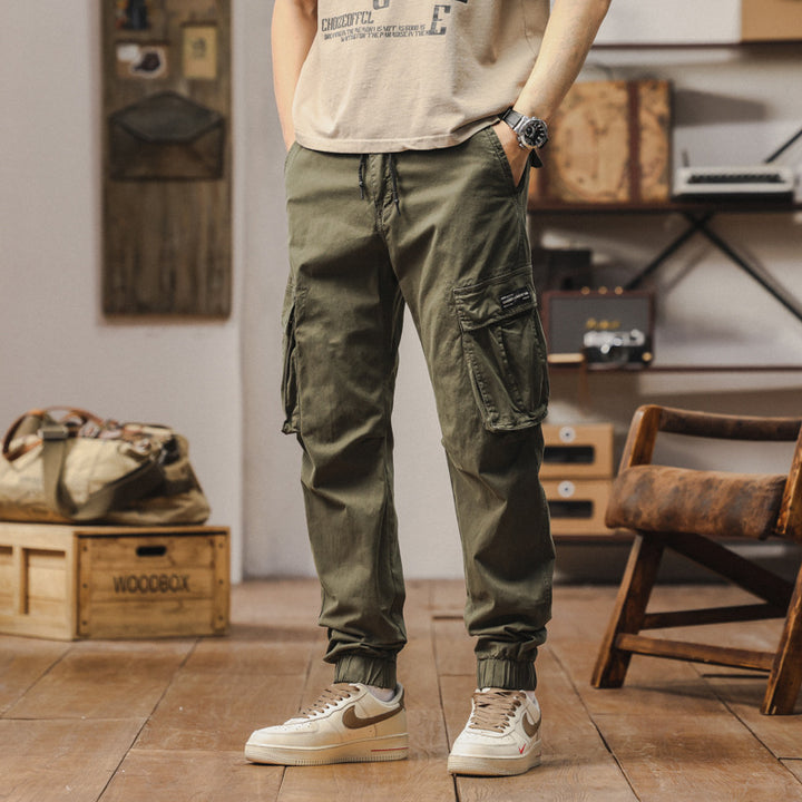Herren Cargo-Jogginghose im Utility-Style mit verstärkten Klappentaschen und elastischem Saum Echo Archiv