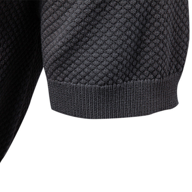 Herren Kurzärmliges Polo-Shirt mit strukturiertem Design Echoarchiv