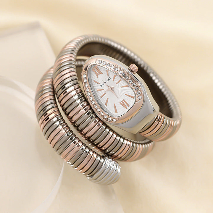 Echoarchiv | Schlangenuhr mit Quarzbewegung und Persönlichem Armband
