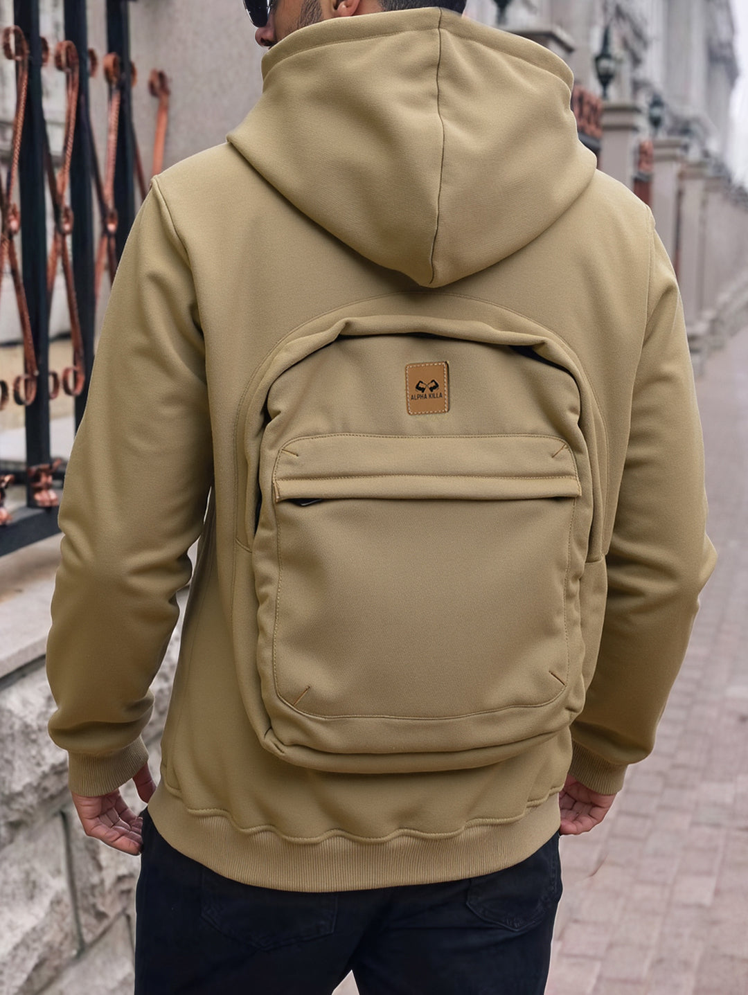 Herren Lässiger Kapuzenpullover mit praktischen Taschen Echo Archiv