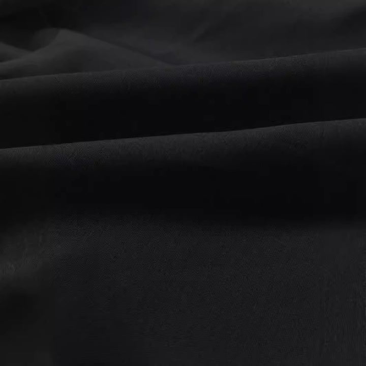Damen Oversize-Longbluse mit Tunnelzugseiten, extralangen Manschetten und Hemdkragen – Avérine