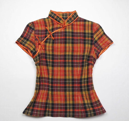 Chinesische Damenbluse mit Muster – Echo Archive