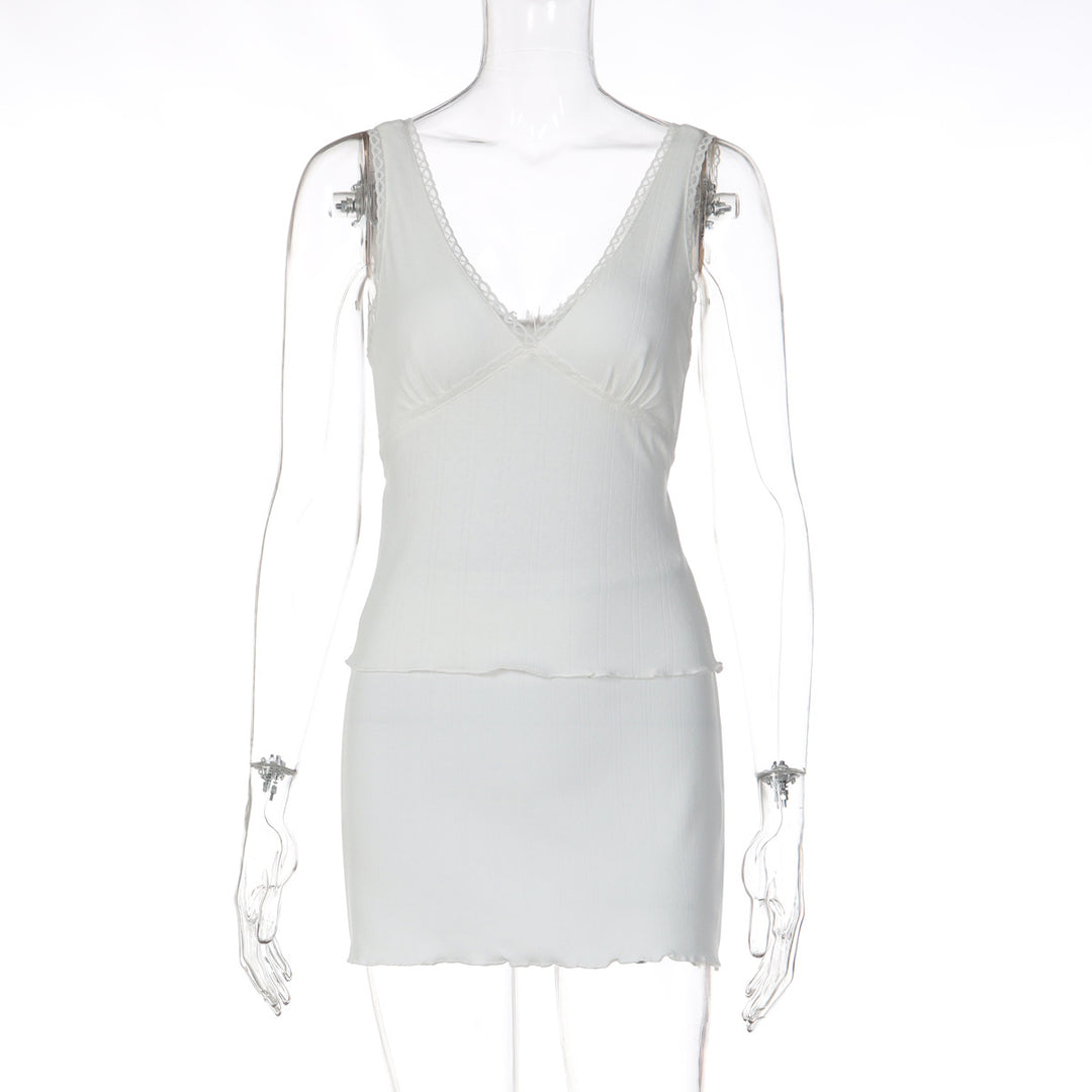 Damen Trägershirt mit eleganter Rüsche und femininer Silhouette Echo Archiv