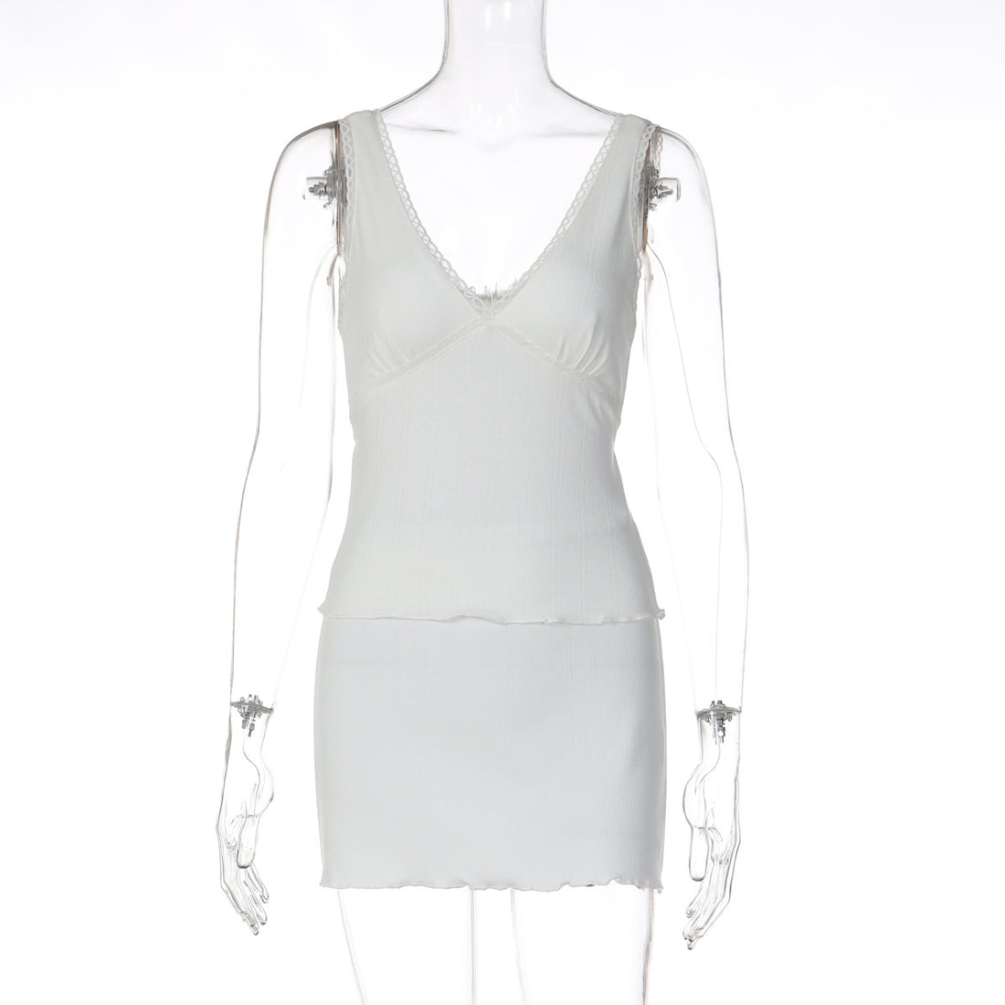 Damen Trägershirt mit eleganter Rüsche und femininer Silhouette – Avérine