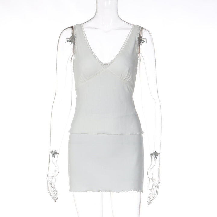 Damen Trägershirt mit eleganter Rüsche und femininer Silhouette Echo Archiv