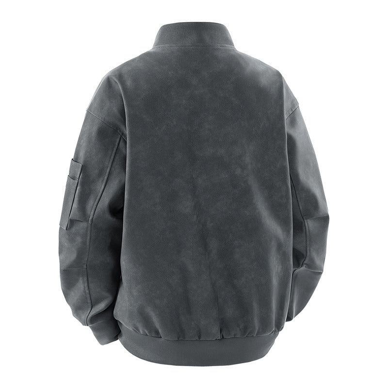 Herren elegante Bomberjacke mit vielseitigen Taschen Echoarchiv