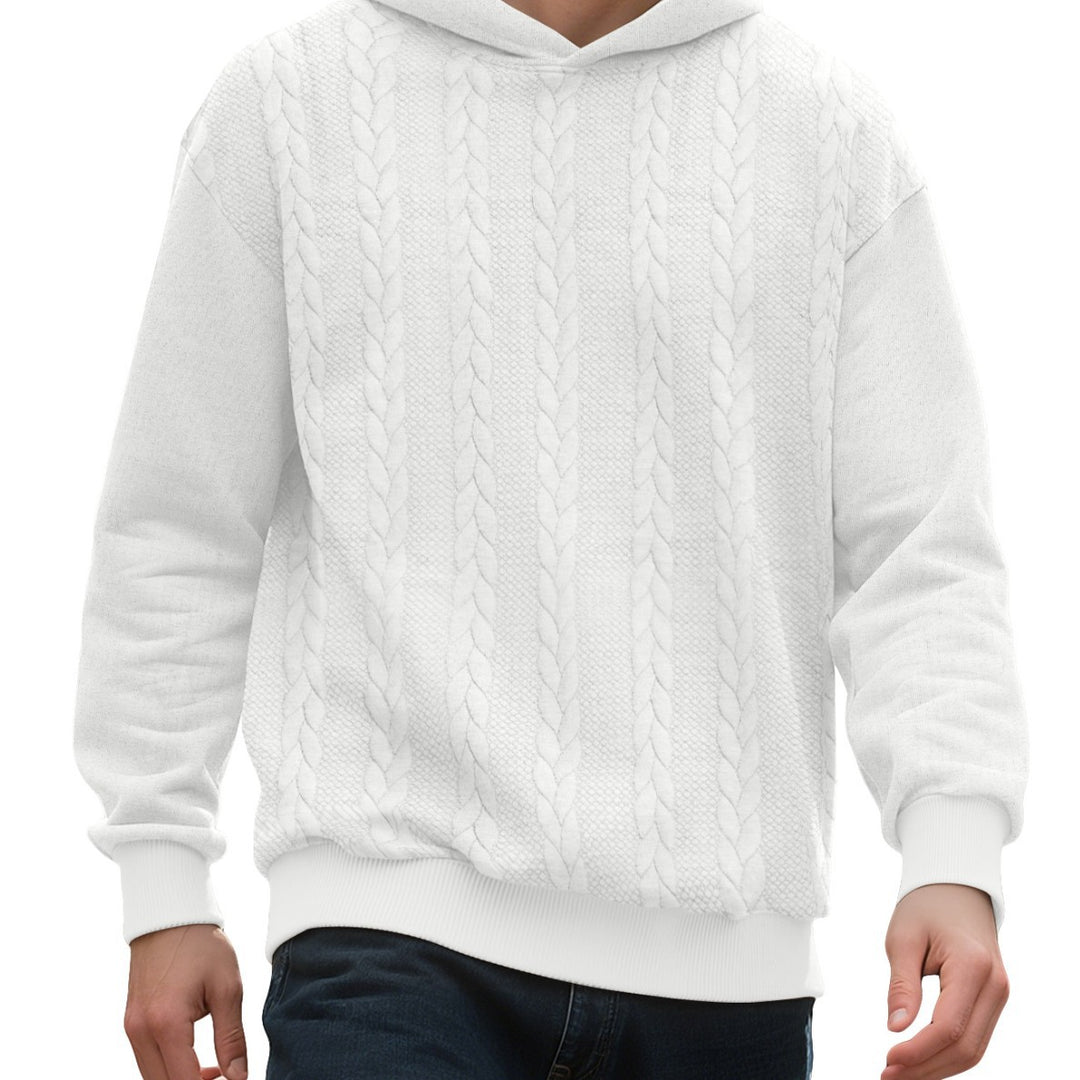 Herren Kapuzensweater mit innovativer Strickstruktur Echoarchiv