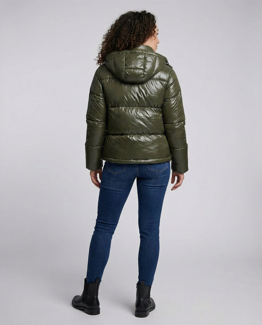 Damen Puffy Jacke Kapuze | Echoarchiv