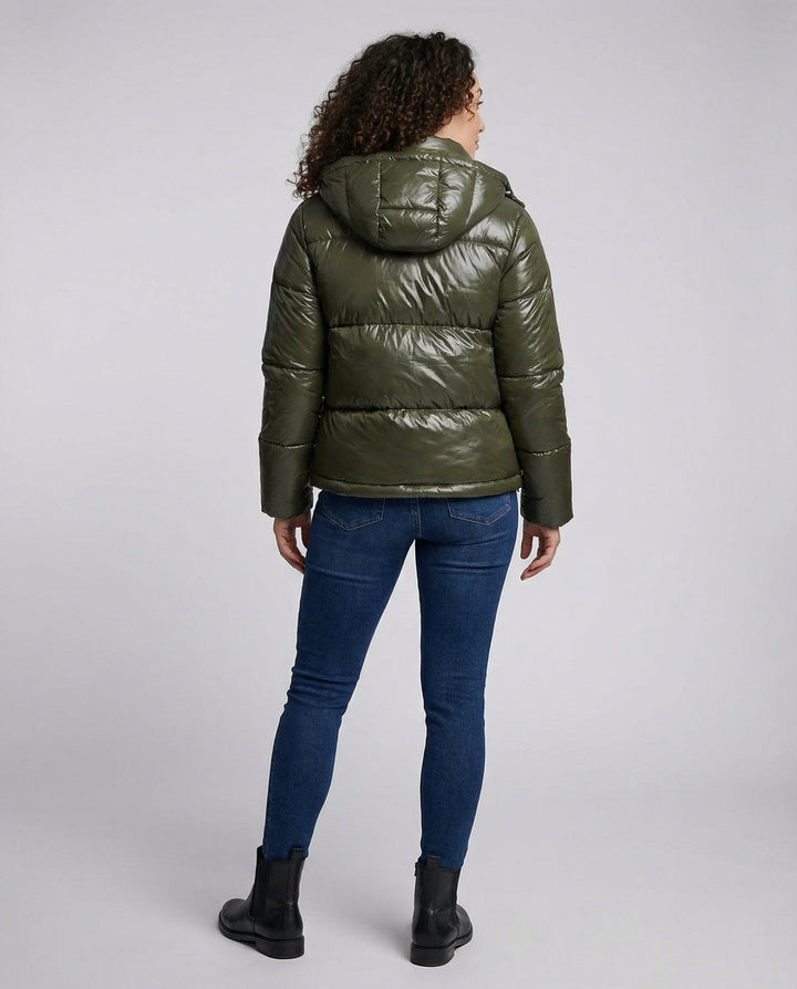 Damen Puffy Jacke Kapuze | Echoarchiv