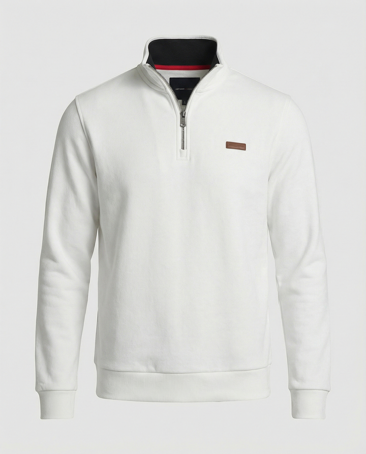 Herren Hochwertiger Fleece-Pullover mit halbem Reißverschluss Echoarchiv