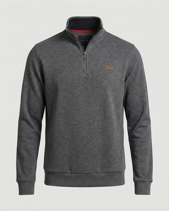 Herren Hochwertiger Fleece-Pullover mit halbem Reißverschluss Echoarchiv