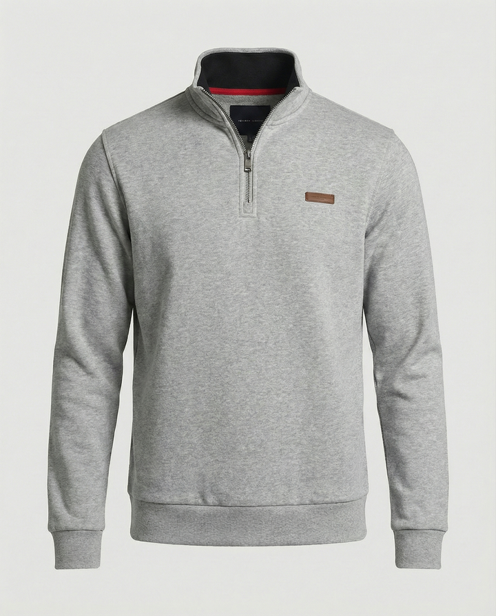 Herren Hochwertiger Fleece-Pullover mit halbem Reißverschluss Echoarchiv