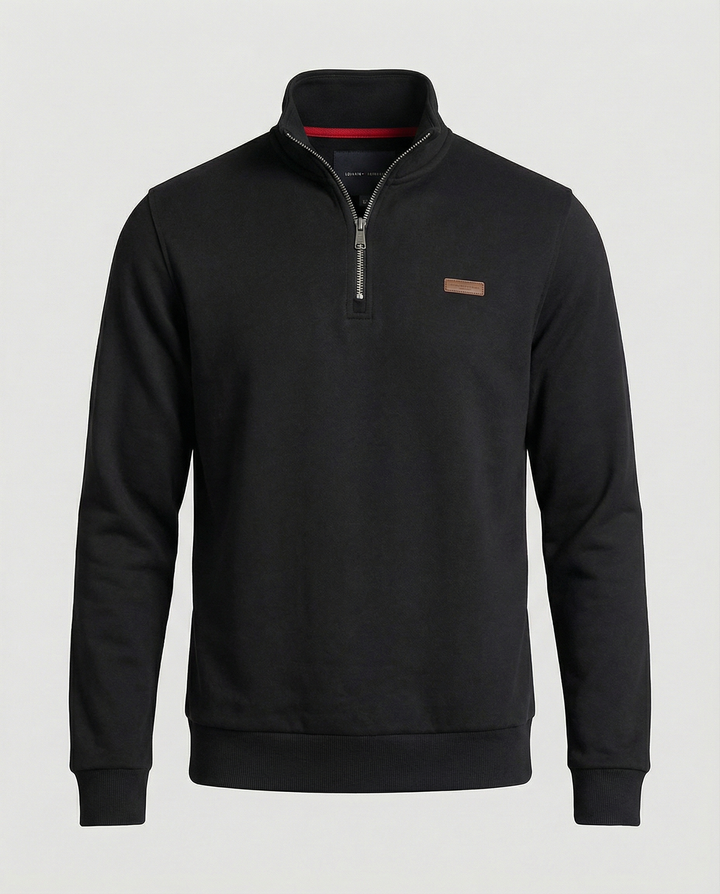Herren Hochwertiger Fleece-Pullover mit halbem Reißverschluss Echoarchiv