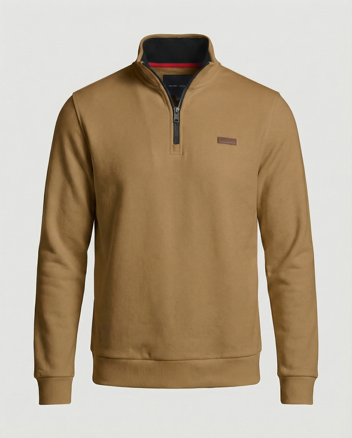 Herren Hochwertiger Fleece-Pullover mit halbem Reißverschluss Echoarchiv