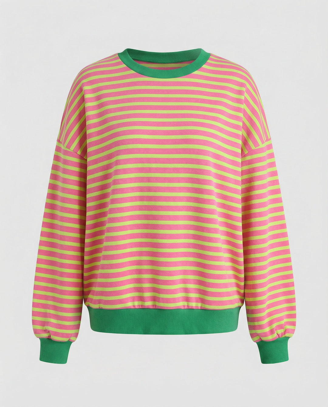 Boxy Sweatshirt Damen Gestreift | Echoarchiv