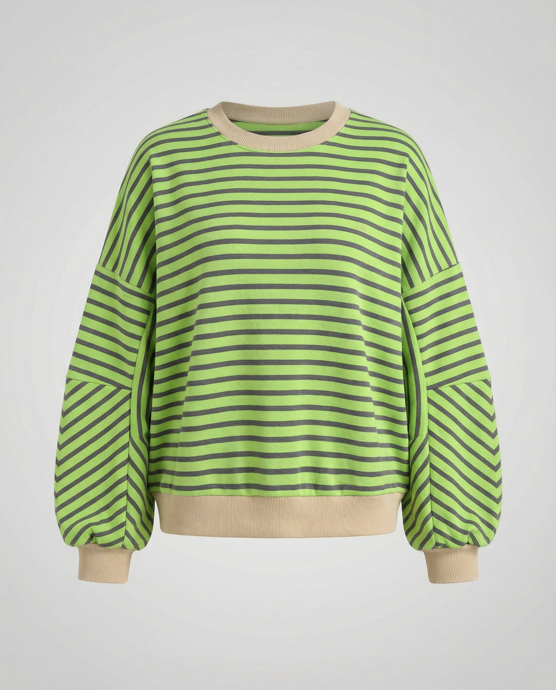 Boxy Sweatshirt Damen Gestreift | Echoarchiv
