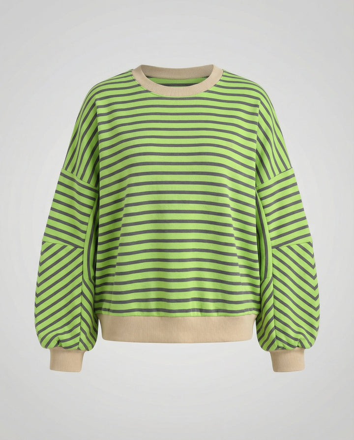 Boxy Sweatshirt Damen Gestreift | Echoarchiv