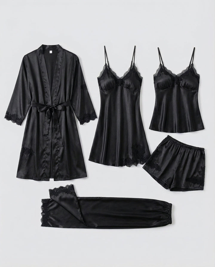 Luxuriöses Seiden Pyjama Set Damen | Echoarchiv