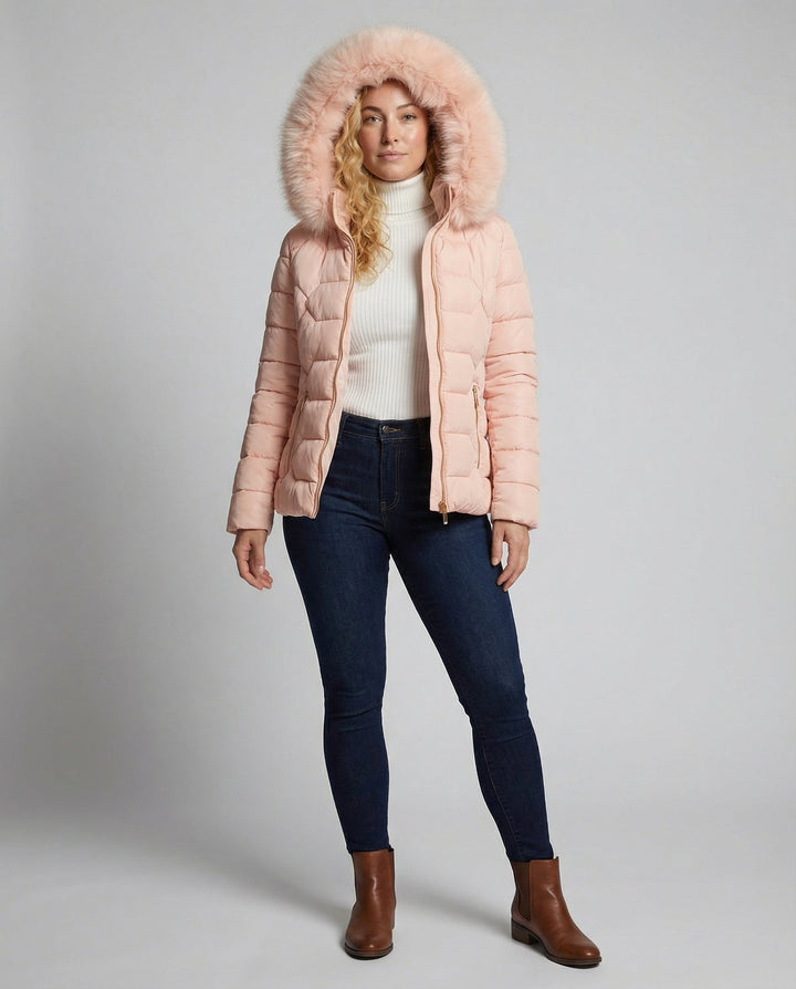 Damen Winterjacke Kunstfell | Echoarchiv
