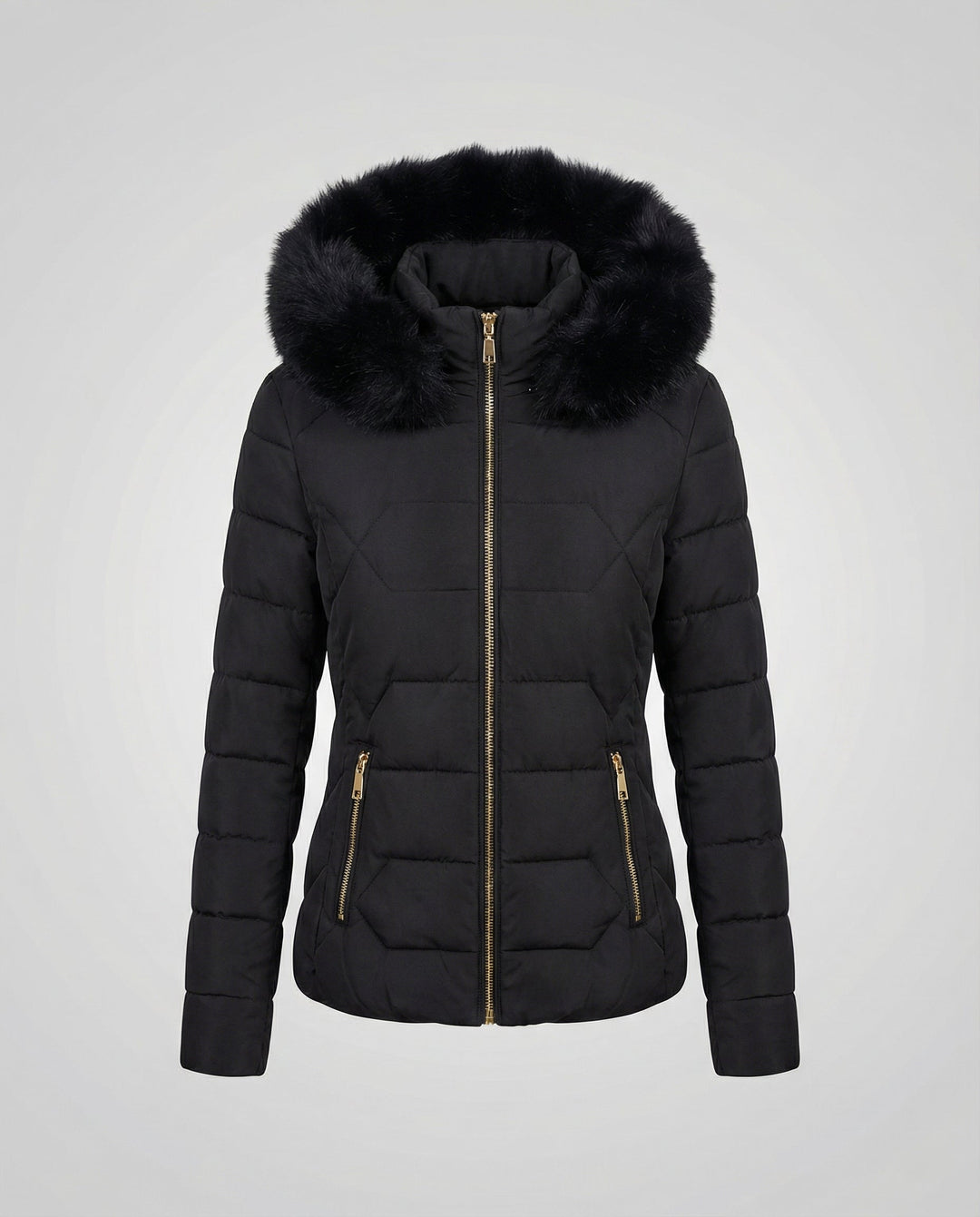 Damen Winterjacke Kunstfell | Echoarchiv