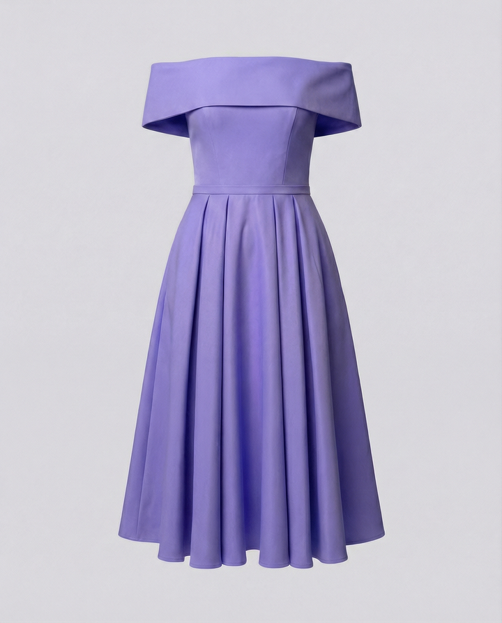 Mode Lässig Trägerlos Satin Partykleid