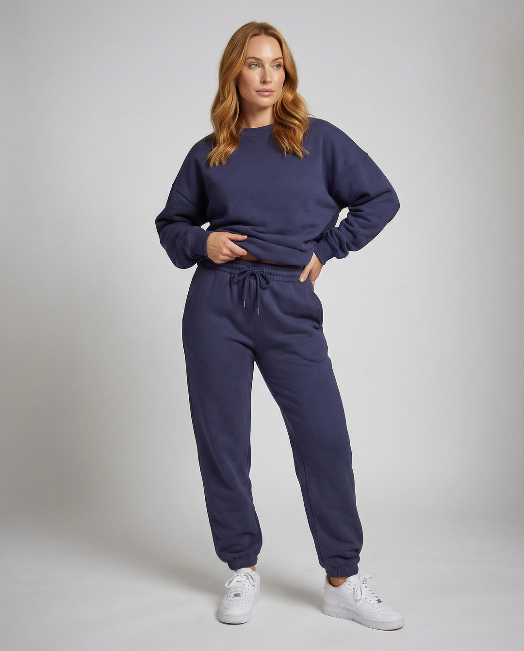 Jogginganzug Damen SwEchoarchivtset aus Baumwollmix mit lockerem Schnitt