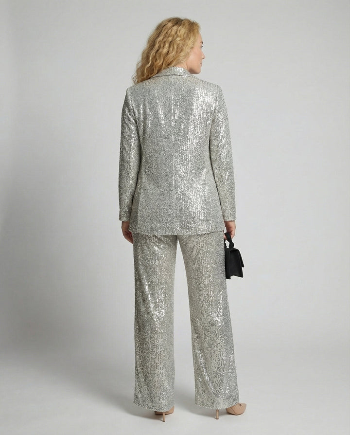 Glitzernder Eleganter Blazeranzug Damen | Echoarchiv
