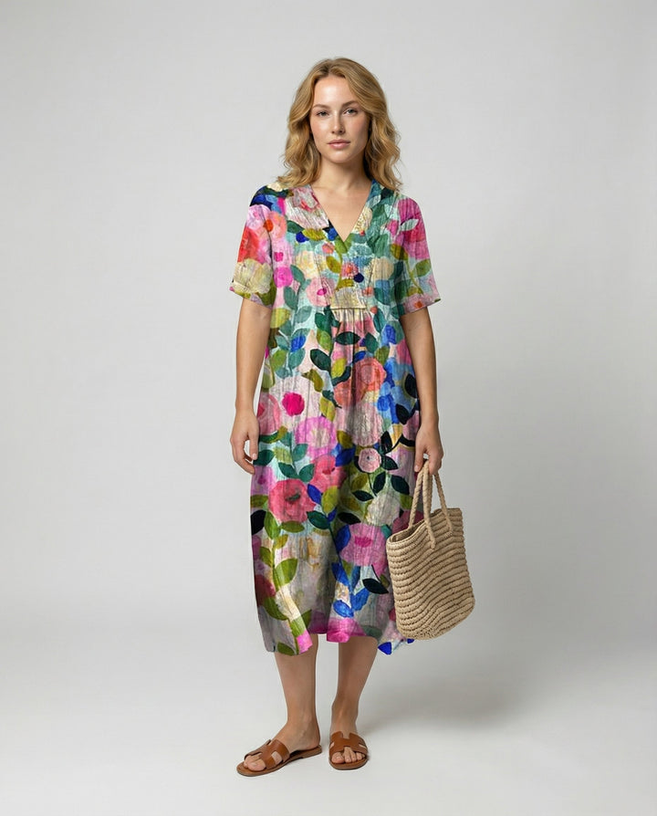 Luftiges Blumen Sommerkleid Damen | Echo Archiv