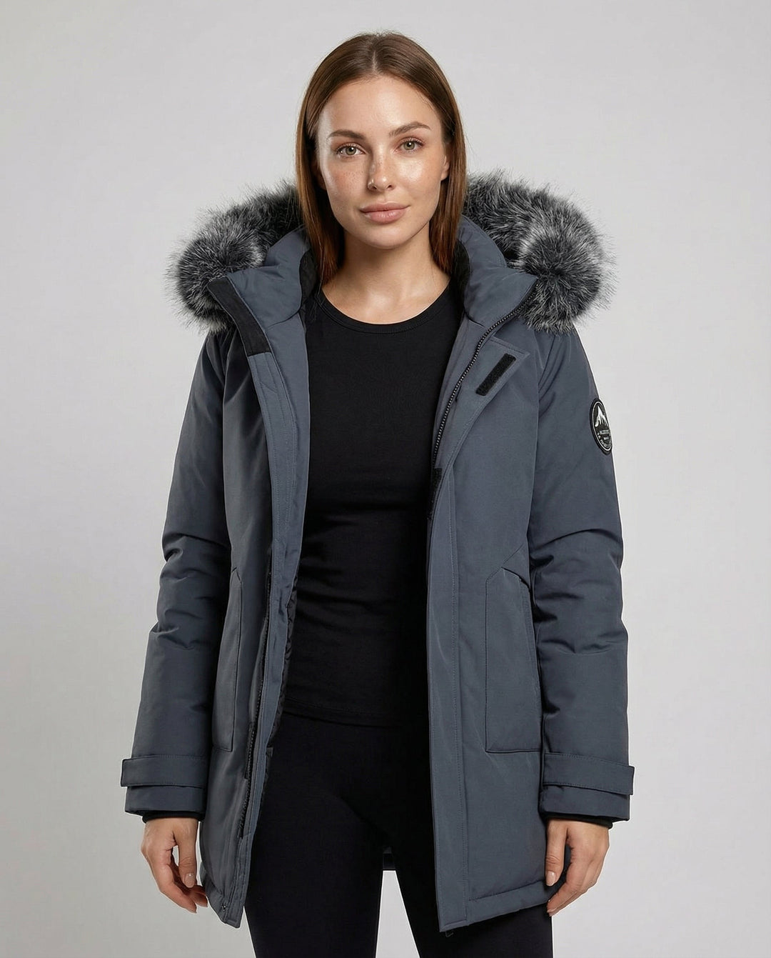 Warmer Winterparka Damen Kapuze | Echoarchiv