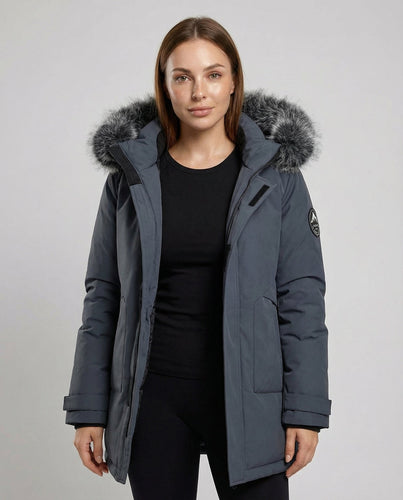 Warmer Winterparka Damen Kapuze | Echoarchiv