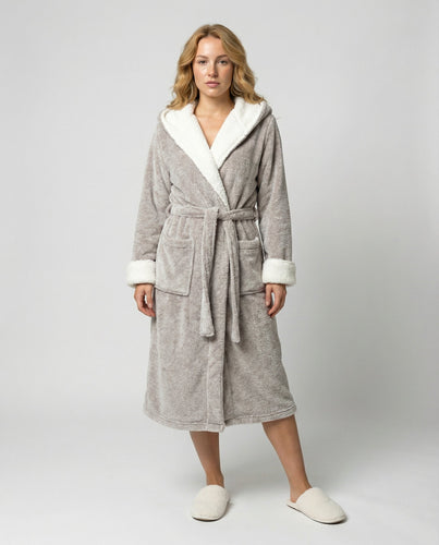 Kuscheliger Fleece Morgenmantel Damen | Echoarchiv