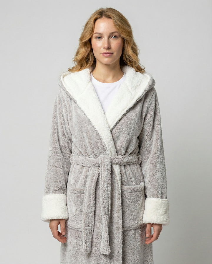 Kuscheliger Fleece Morgenmantel Damen | Echoarchiv