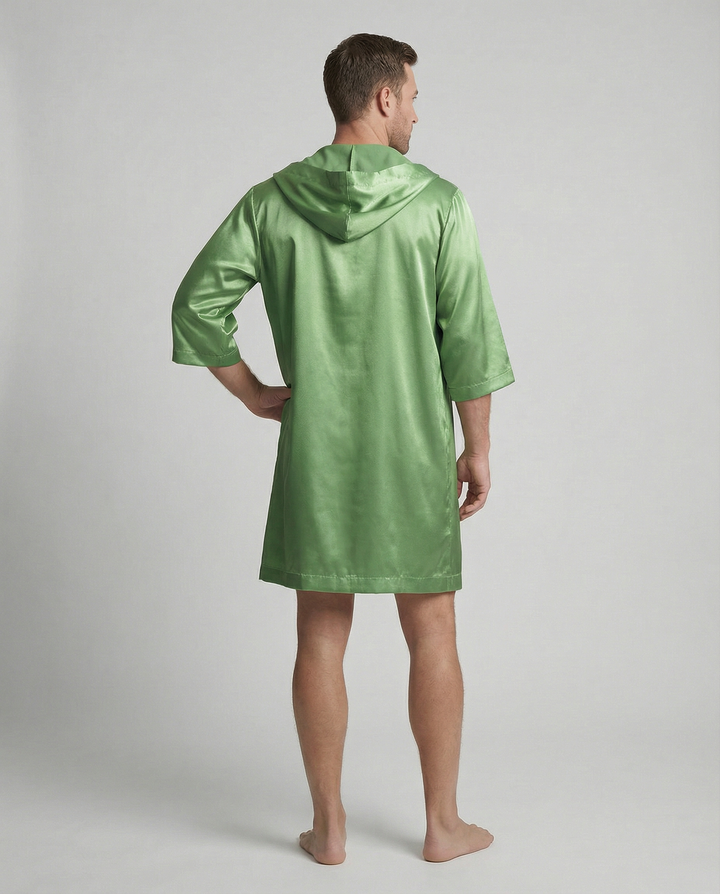 Herren Satin Bademantel Echoarchiv