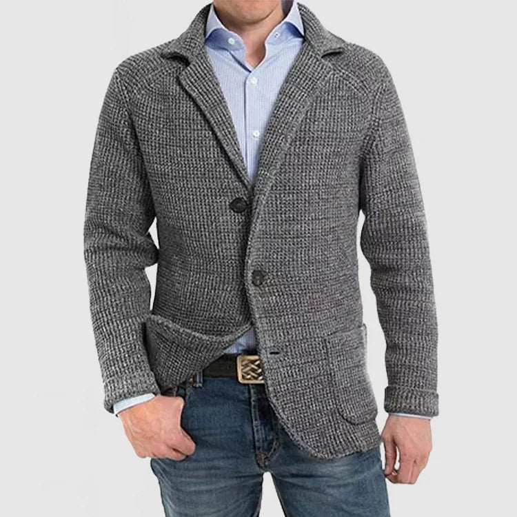 Echoarchiv | Herren Strickblazer mit zwei Knöpfen