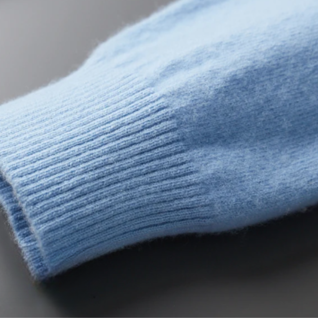 Echoarchiv | Cashmere Strickjacke V-Ausschnitt Knopfverschluss Weicher Leichter Strick